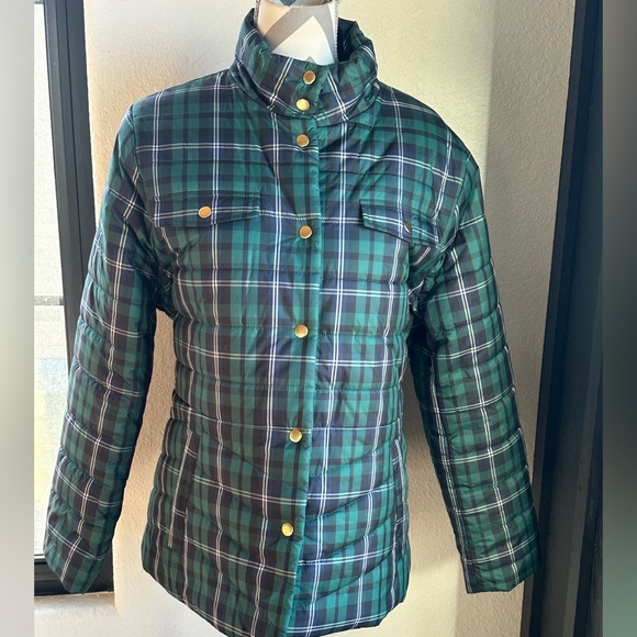 🆕NWT J Crew Womens Green & Blue Tarten Jacket Size XXL - Picture 2 of 7